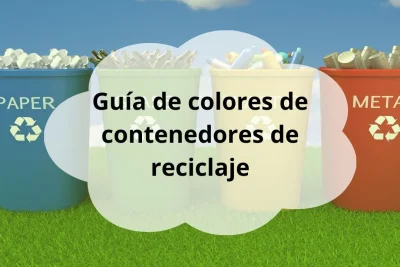 Colores de contenedores de reciclaje