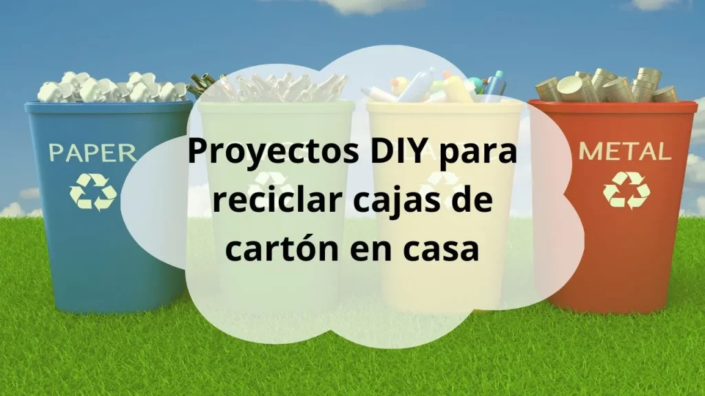 Proyectos DIY para reciclar cajas de cart贸n
