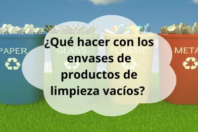 Reciclar envases de productos de limpieza